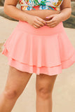 Double-layered Ruffles Beach Skirt