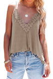 Lace Splicing V Neck Cami Top
