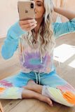 Multicolor Utopia Tie Dye Hoodie Joggers Loungewear