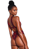 Animal Print Buckled High Waist Bikini