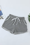 Disconnect Striped Cotton Blend Pocketed Shorts