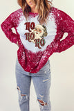 Ho Ho Ho Father Christmas Bleached Print Sweatshirt