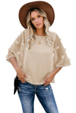 Crew Neck Kimono Sleeve Knit Top