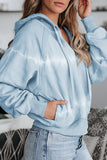 Cotton Pocketed Tie-dye Hoodie