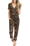 Chic Leopard Print Jumpsuit