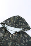Camo Print Kangaroo Pocket Hoodie