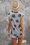 Palm Leaves Crew Neck Tank
