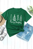 Merry Christmas Tree Graphic Print Tee
