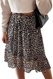 High Waist Tiered Midi Skirt