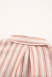 Striped Buttons Closure Long Sleeve Shirt
