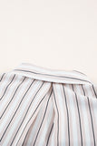 Striped Buttons Closure Long Sleeve Shirt