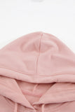 Snap Button Pullover Hoodie with Pocket