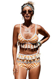 Boho Tassel High Waist Bikini
