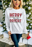 MERRY and BRIGHT Leopard Long Sleeve Sweatshirt