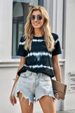 Tie Dye Stripes Basic Tee