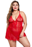 Valentines Day Plus Size Babydoll Lingerie