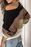 Pullover Colorblock Winter Sweater