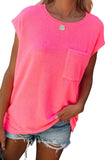 Pocketed Tee with Side Slits