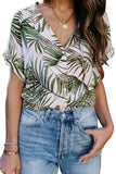 Printed Button Front Top