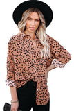 Print Buttoned Loose Shirt