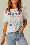 White Mama To Bruh Funny Graphic T Shirt