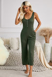 Pocketed Thermal Sleeveless Jumpsuit