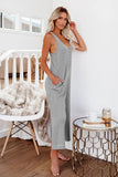 Pocketed Thermal Sleeveless Jumpsuit