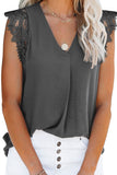 Sleeveless Crochet Lace Blouse