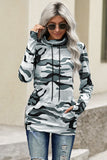 Camo Cowl Neck Sweatshirt