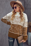 Colorblock Knit Pullover Sweater