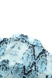 Python Print Short Sleeve Shirt    Leopard Print Short Sleeve Shirt