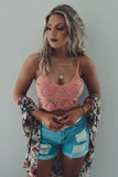 Patterned Lace Bralette