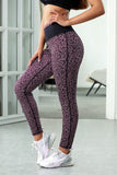 Mocha Leopard Print Active Leggings