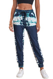 Tie-dyed Print Elastic Waist Jogger