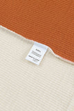 Patchwork Color Block Ribbed Long Sleeve Top