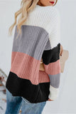 Casual Colorblock Sweater