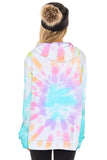 Print Drawstring Casual Hoodie