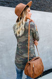 Camo Print Long Sleeve Top