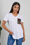 Printed Splicing T-Shirt