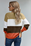 Pullover Colorblock Winter Sweater