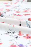 Ruffle Straps Floral Rib Knit Tank Top