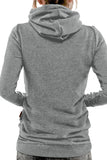 Cowl Neck Drawstring Hoodie
