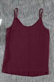 Spaghetti Strap Buttoned Tank Top