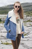 Lapel Collar Button Fleece Jacket
