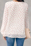 Love You Boo Balloon Sleeve Blouse