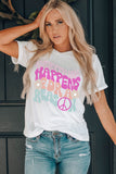 White Everything Happens For A Reason Graphic Tee
