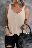 Button Loose Tank Top