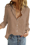 Textured Solid Color Basic Shirt