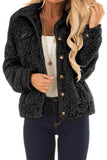 Sherpa Button Up Long Sleeve Jacket