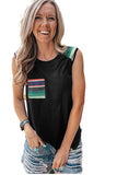 Aztec Pocket Shoulder Tank Top